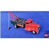 Image 6 : Wind Up Toy Service Tow Truck "MINIC TRIANG TOYS" (3"H x 6-1/2"W x 2"D) (SEE PICS!)