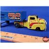 Image 5 : Wyandotte Tin Toy Truck & Trailer "VALLEY FARMS" (2-1/2"H x 2-1/4"W x 8-1/2"D) (SEE PICS!)