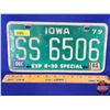 Image 1 : Lic Plate : IOWA 1979 "SPECIAL" (SEE PICS!)