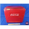 Image 1 : "Drink Coca-Cola" Picnic Cooler 1962 complete with Sandwich Tray (16-1/2"H x 17-1/2"W x 13"D) (SEE P