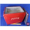Image 5 : "Drink Coca-Cola" Picnic Cooler 1962 complete with Sandwich Tray (16-1/2"H x 17-1/2"W x 13"D) (SEE P