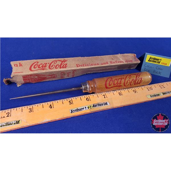 Coca-Cola Ice Pick with Orig Box (8") (SEE PICS!)