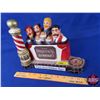 Image 2 : Pabst Blue Ribbon Beer  - Barber Shop Quartet : Bar Top Display (Note: Missing Bottle) (9"H x 12"W x