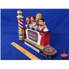 Image 5 : Pabst Blue Ribbon Beer  - Barber Shop Quartet : Bar Top Display (Note: Missing Bottle) (9"H x 12"W x