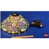 Image 1 : Stain Glass Lamp Shade with Lamp Works Separate (Shade 11"H x 20"Dia) (SEE PICS!)