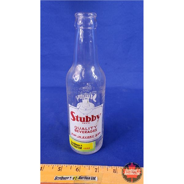 "Stubby Quality Beverages" Bottle (8"H) (SEE PICS!)