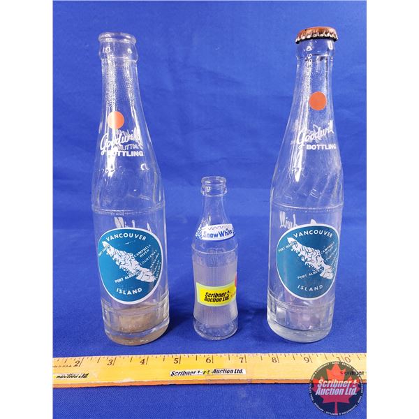 Bottle Trio : Goodwill & Snow White (Tallest Bottle Measures: 10"H) (SEE PICS!)