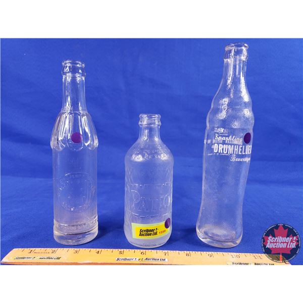 Bottle Trio :  (Tallest Bottle Measures: 10"H) (SEE PICS!)