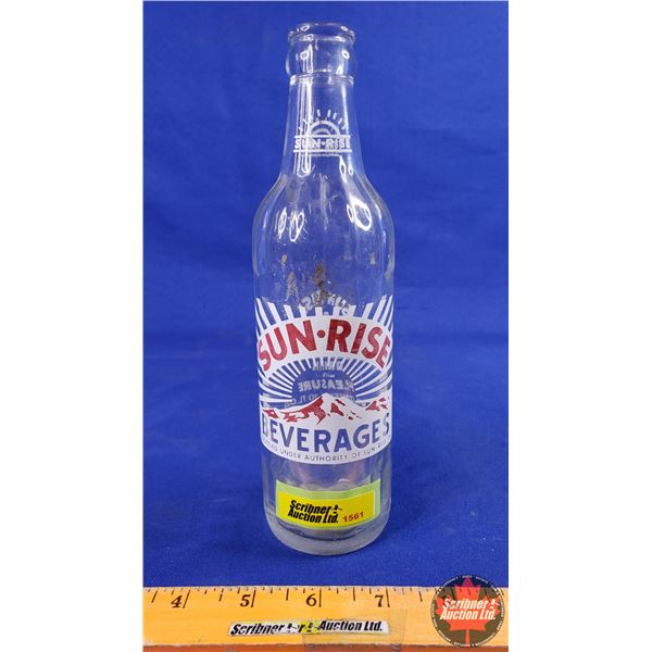 SUN-RISE BEVERAGES : Bottle (9-1/2"H) (SEE PICS!)