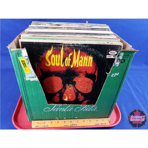 Record Album Collection (LP's) Variety  Box Lot (50) : Incl. ABBA; Jim Reeves; Crystal Gayle; Johnny