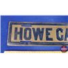 Image 2 : "HOWE CAVERNS" Lic Plate Topper : Single Side Tin (Embossed) (2-3/4"H x 12"W) (SEE PICS!)