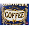 Image 4 : Single Side Tin Sign : GLENDORA COFFEE (14"H x 8-1/2"W) (SEE PICS!)