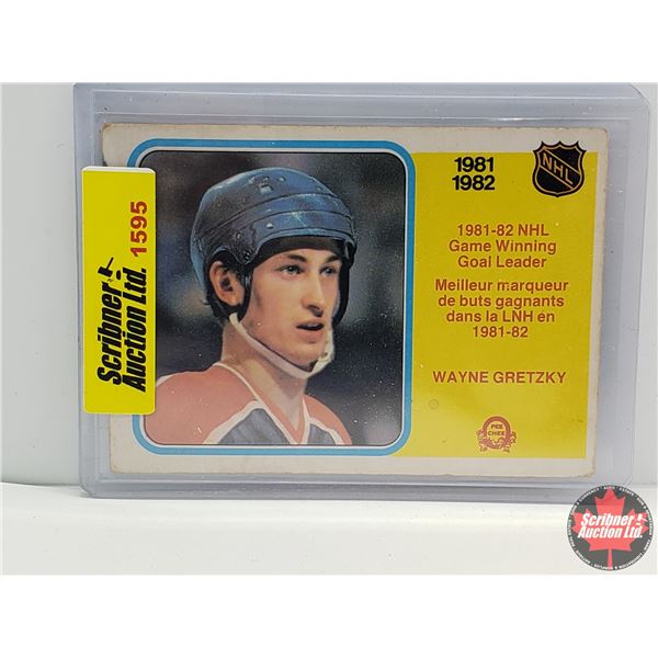 1981-82 NHL Game Winning Goal Leader #242 : WAYNE GRETZKY : Oilers (O Pee Chee) (In Sleeve) (SEE PIC
