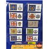 Image 2 : 1924 John Player & Sons Regimental Standards & Cap Badges Card Collection (2 Sheets : Total 18) (SEE