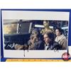 Image 2 : STAR WARS Cast Signed Photo: Harrison Ford; Carrie Fisher; Peter Mayhew (Chewbacca) (8x10) (with COA