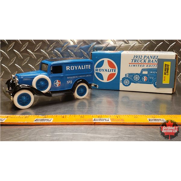 ERTL Royalite Truck Bank : 1932 Panel Truck Bank (Limited Edition No. 2) (Scale 1:34) (SEE PICS!)