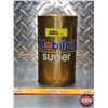 Image 2 : OIL TIN: Mobiloil Super (6-1/2"H x 4"Dia) (SEE PICS!)