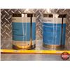 Image 3 : OIL TINS (2) : Mobil Jet Oil II (5-1/2"H x 4"Dia) (SEE PICS!)