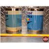 Image 5 : OIL TINS (2) : Mobil Jet Oil II (5-1/2"H x 4"Dia) (SEE PICS!)