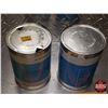 Image 7 : OIL TINS (2) : Mobil Jet Oil II (5-1/2"H x 4"Dia) (SEE PICS!)