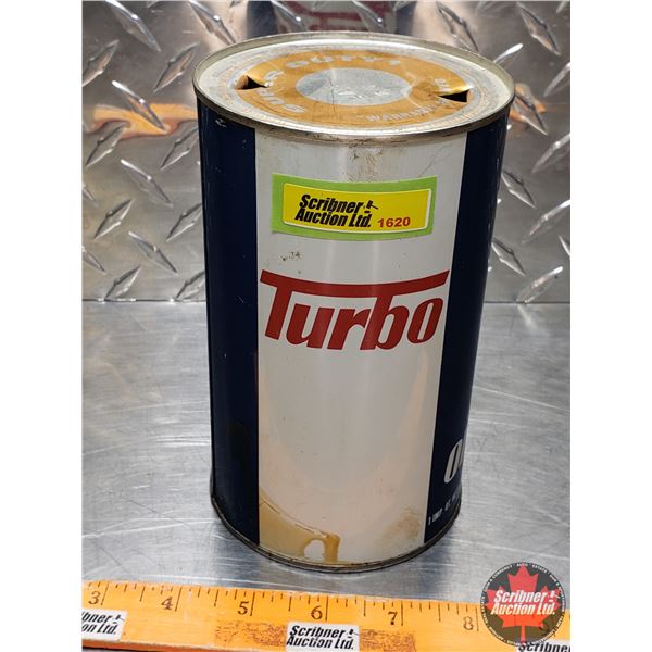 OIL TIN: Turbo (6-1/2"H x 4"Dia) (SEE PICS!)