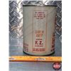Image 5 : OIL TIN: LUBRIPLATE SUPER HDS MOTOR OIL (FULL)  (5-1/2"H x 4"Dia) (SEE PICS!)