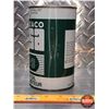 Image 3 : OIL TIN: TEXACO URSA LA-3 MOTOR OIL  (6-1/2"H x 4"Dia) (SEE PICS!)
