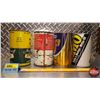 Image 5 : OIL TINS (4): CO-OP - Variety (6-1/2"H x 4"Dia) (SEE PICS!)