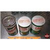 Image 7 : OIL TINS (3): CASTROL - Variety (2 FULL Cardboard & 1 Tin Empty) (6-1/2"H x 4"Dia) (SEE PICS!)