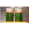 Image 3 : OIL TINS (2): CASTROL AUTOMATIC TRANSMISSION FLUID TQ (Both FULL) (6-1/2"H x 4"Dia) (SEE PICS!)