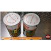 Image 7 : OIL TINS (2): CASTROL AUTOMATIC TRANSMISSION FLUID TQ (Both FULL) (6-1/2"H x 4"Dia) (SEE PICS!)