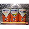 Image 2 : OIL TINS (3): B/A PEERLESS MOTOR OIL (6-1/2"H x 4"Dia) (SEE PICS!)