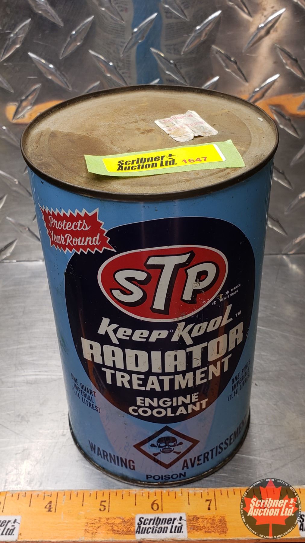 OIL TIN : STP RADIATOR TREATMENT (6-1/2