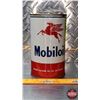 Image 2 : OIL TIN : Mobiloil (6-1/2"H x 4"Dia) (SEE PICS!)