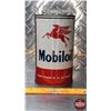 Image 4 : OIL TIN : Mobiloil (6-1/2"H x 4"Dia) (SEE PICS!)