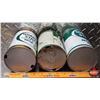 Image 6 : OIL TINS (3): QUAKER STATE - Variety (Tallest 6-1/2"H x 4"Dia) (SEE PICS!)