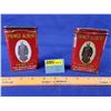 Image 1 : Prince Alberta Pocket Tobacco Tins (2) (4-1/2"H x 3"W x 1"D) (SEE PICS!)