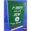 Image 1 : Metal Cabinet "for SAFETY seal with NEW C/R OIL SEALS" (21-1/2"H x 14-1/2"W x 5"D) (SEE PICS!)