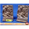 Image 2 : Native/Indigenous Motif : Painted Cast Aluminum Bookends (5-1/2"H x 3-1/2"W x 2-1/2"D) (SEE PICS!)