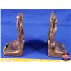 Image 4 : Native/Indigenous Motif : Painted Cast Aluminum Bookends (5-1/2"H x 3-1/2"W x 2-1/2"D) (SEE PICS!)
