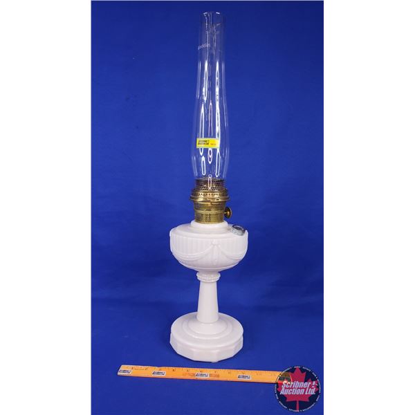 Aladdin Oil Lamp - Lincoln Drape (25"H Total) (SEE PICS!)