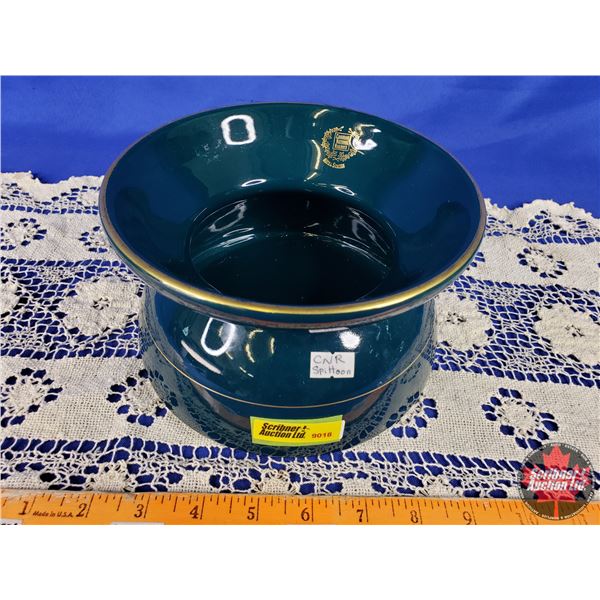 "Canadian National Railways" "Hotel System" Spittoon (4-1/2"H x 7-1/4"Dia) (SEE PICS!)