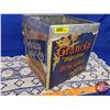 Image 1 : "Granola Digestive Biscuits" Tin (Paper Label) (9-1/2"H x 9"W x 8-3/4"D) (No Lid) (SEE PICS!)