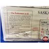Image 7 : "SASKATCHEWAN LIFE INSURANCE COMPANY" 1937 Calendar & Map (28"H x 30-1/2"W) (SEE PICS!)