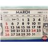 Image 4 : "Kapjack's General Store" Advertising Calendar 1967 (From March) (27-1/2" 17"W) (SEE PICS!)
