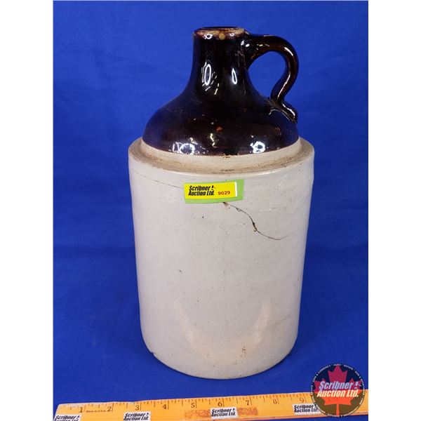 Crock Jug (13"H) (Note: Crack) (SEE PICS!)