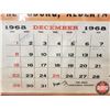 Image 4 : "Kapjack's General Store" Advertising Calendar Dec 1968 (22-1/4" 17-1/4"W) (SEE PICS!)