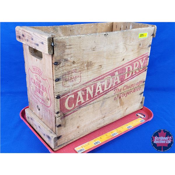 Canada Dry Wood Crate (1974) (13"H x 17-1/4"W x 7-3/4"D) (SEE PICS!)