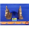 Image 4 : Cowboy Bookends (Cast Aluminum) (5-1/4"H x 5"W x 2-1/4"D) (SEE PICS!)