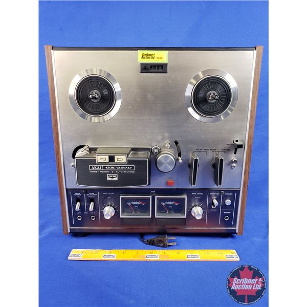 Reel to Reel "AKAI GX-210D" Tape Recorder (14-3/4"H x 14-1/2"W x 6-3/4"D) (SEE PICS!)